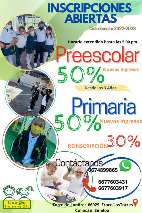 Inscripciones Abiertas - Mi Escuela Culiacan